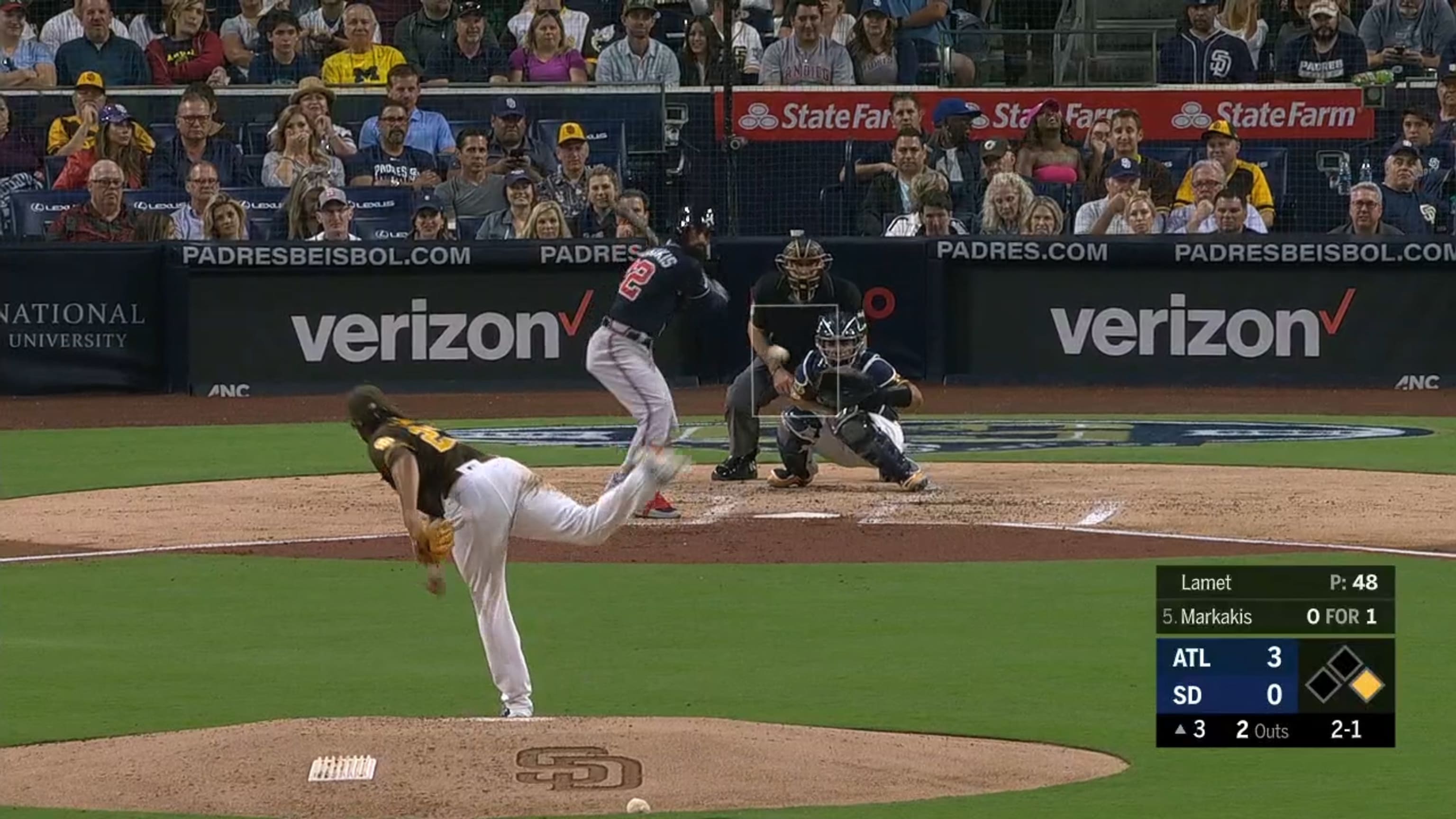 Markakis reaches first on error