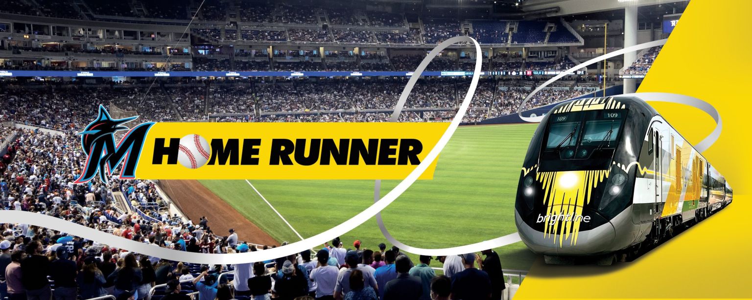 Brightline - HOME RUNNER Train | Miami Marlins