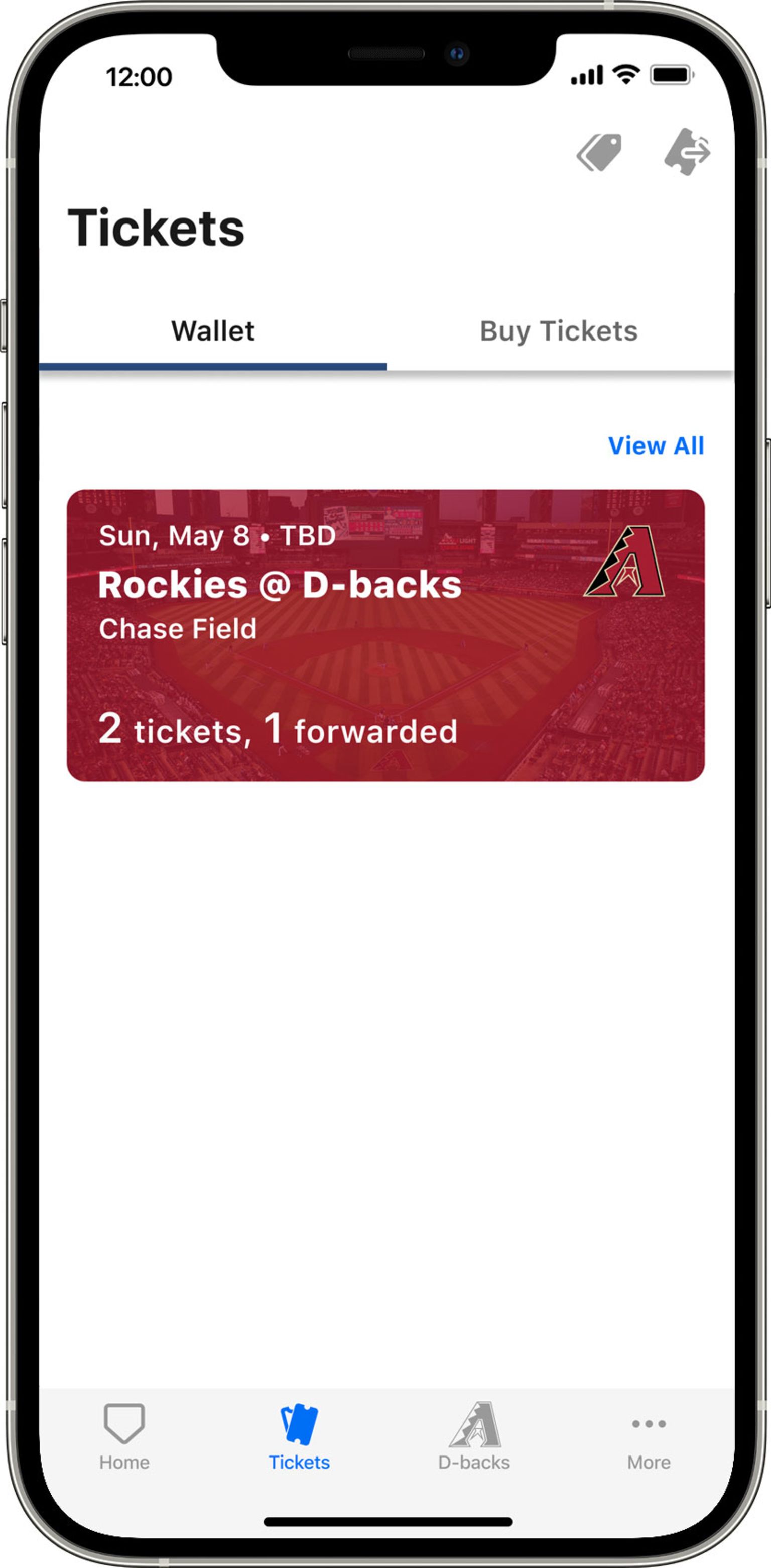 MLB Ballpark app  Arizona Diamondbacks