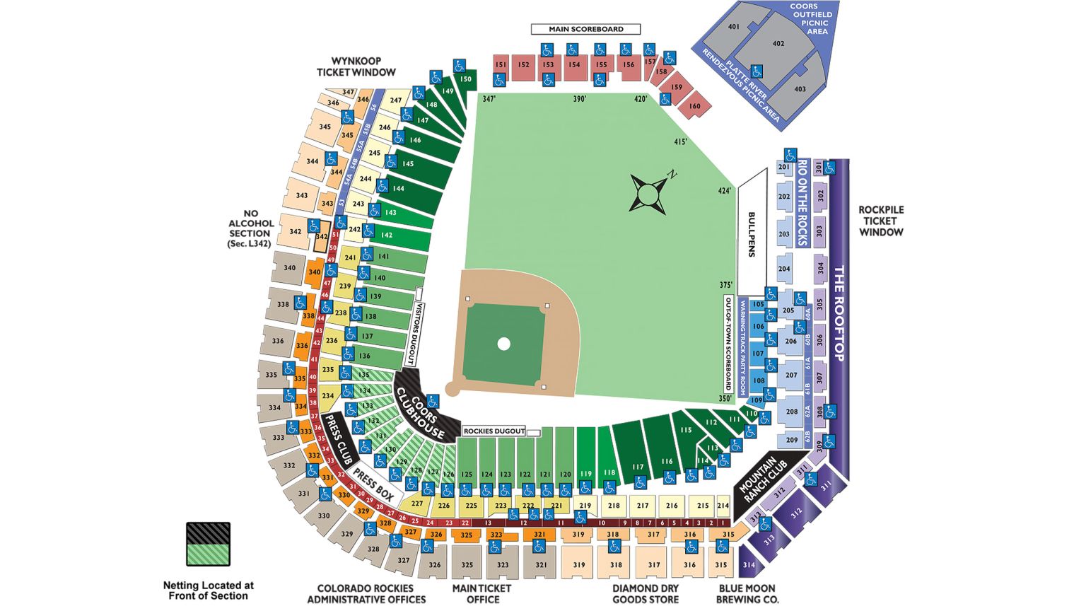 Coors Field, section 218, home of Colorado Rockies, page 1