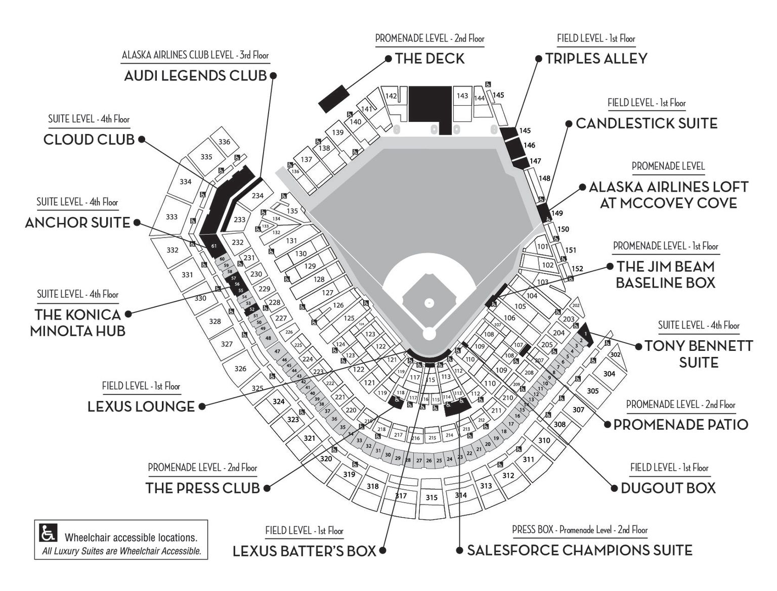 Sf Giants Seating Chart With Row Numbers Awesome Home