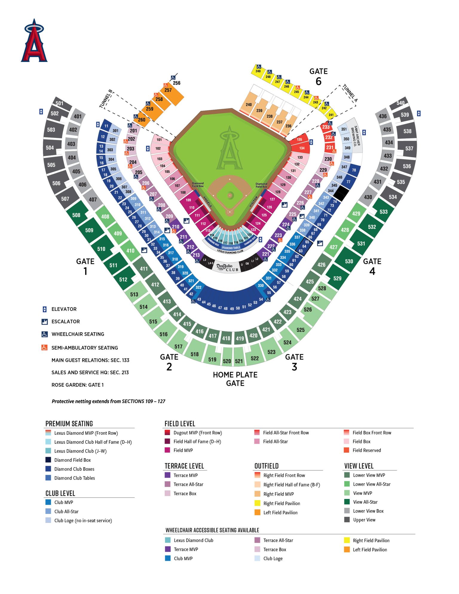 Angel Stadium Seating Chart With Seat Numbers