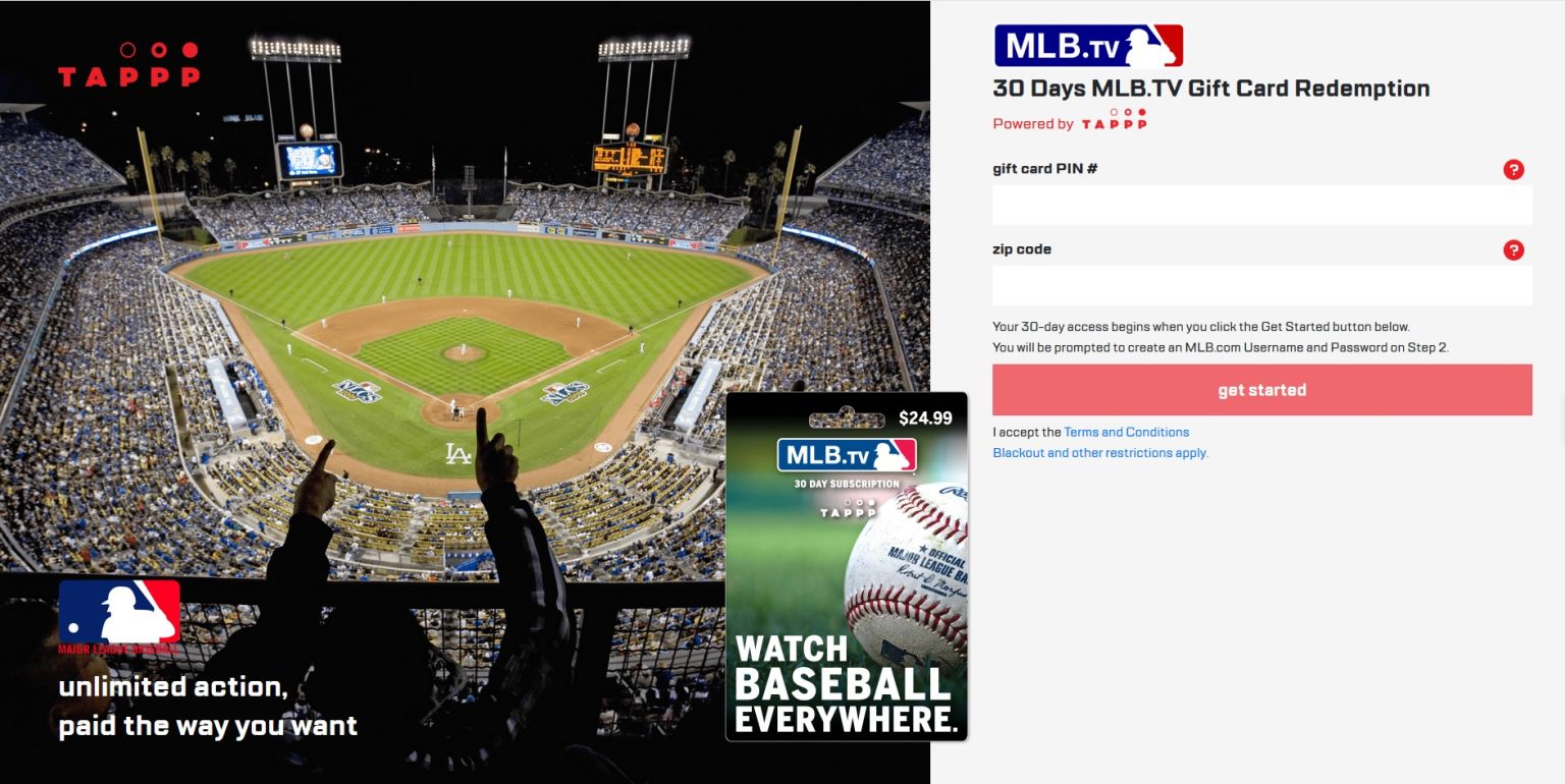 MLB.TV Buy MLB.TV How to Buy a Gift Card