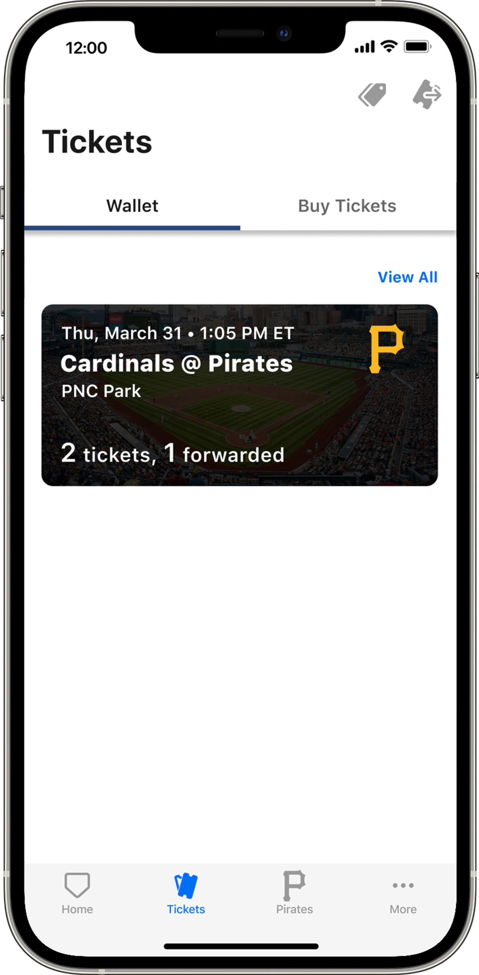 MLB Ballpark app Pittsburgh Pirates