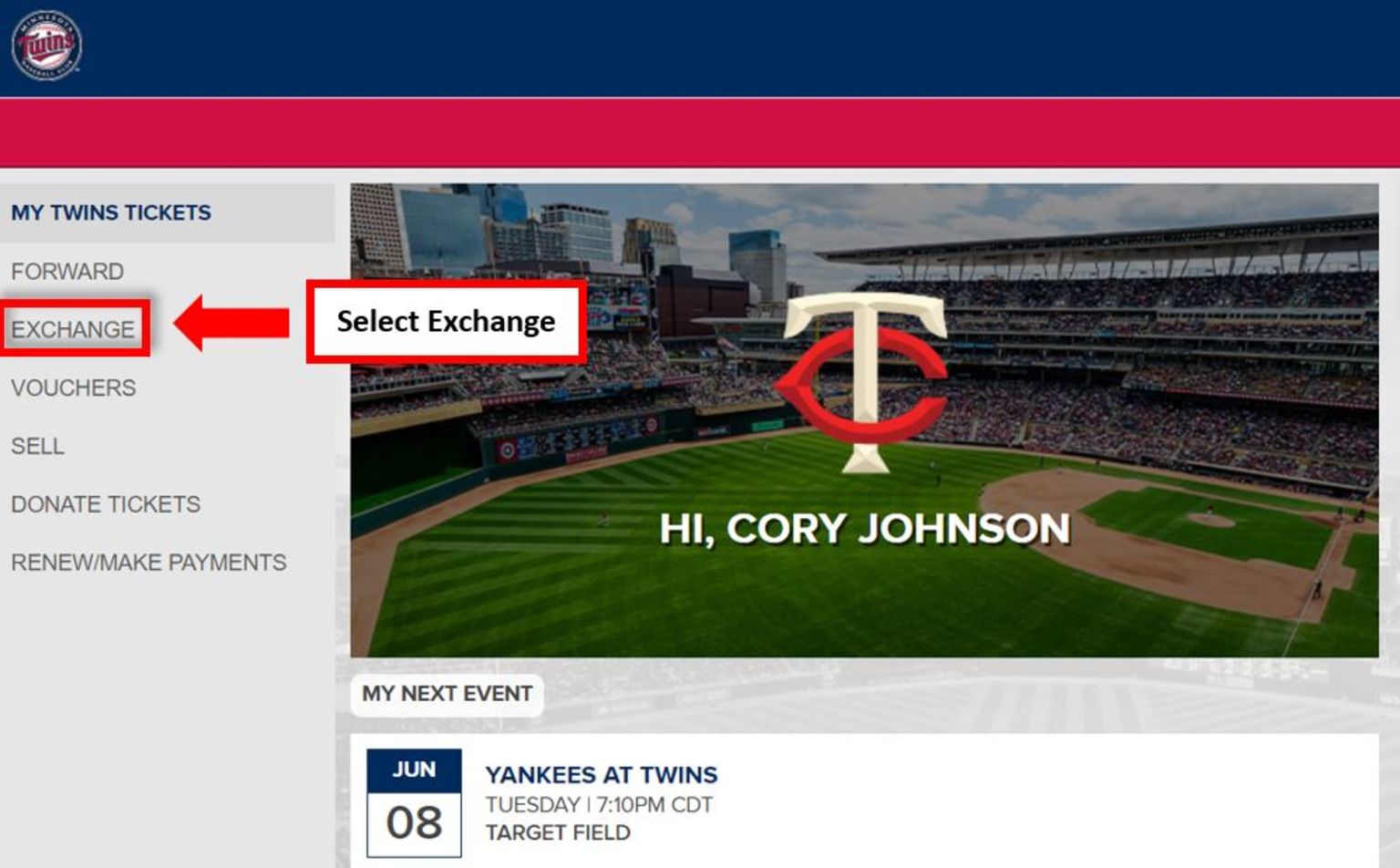 Ticket Exchanges | Minnesota Twins