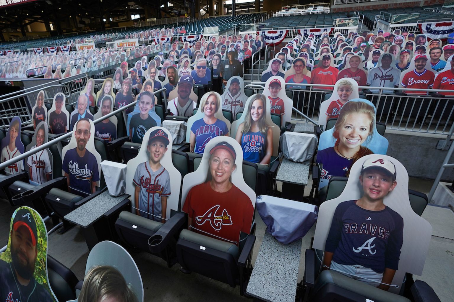 Cutout fans at Atlanta Braves Truist Park