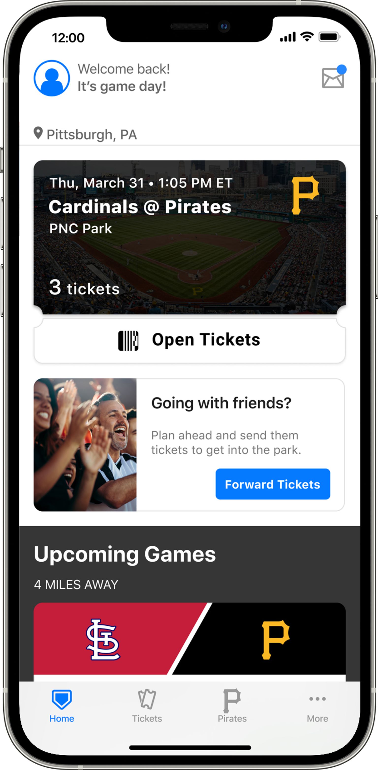 MLB Ballpark app Pittsburgh Pirates