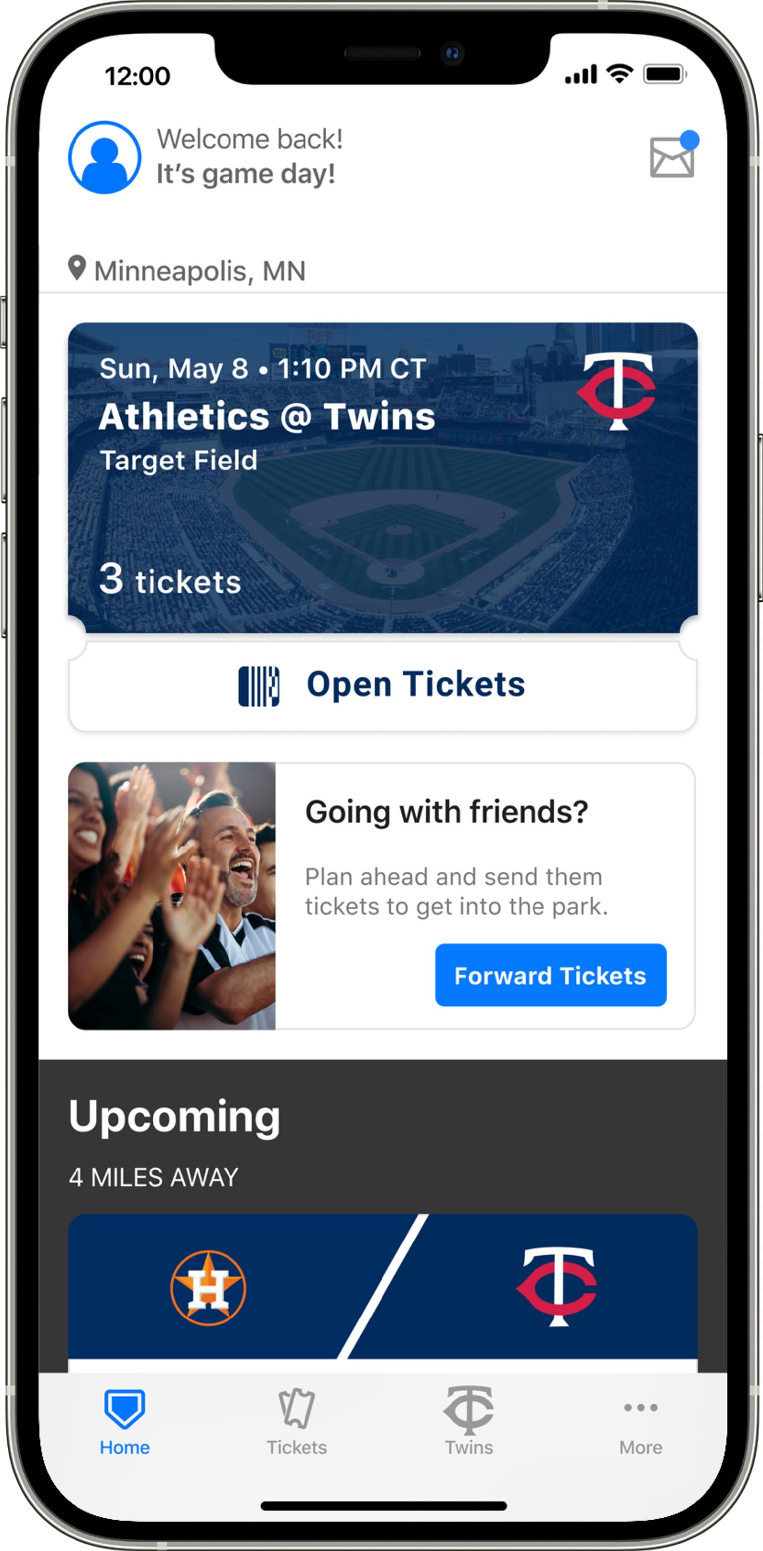 Target Field to use app for ticketing, concessions at Twins games