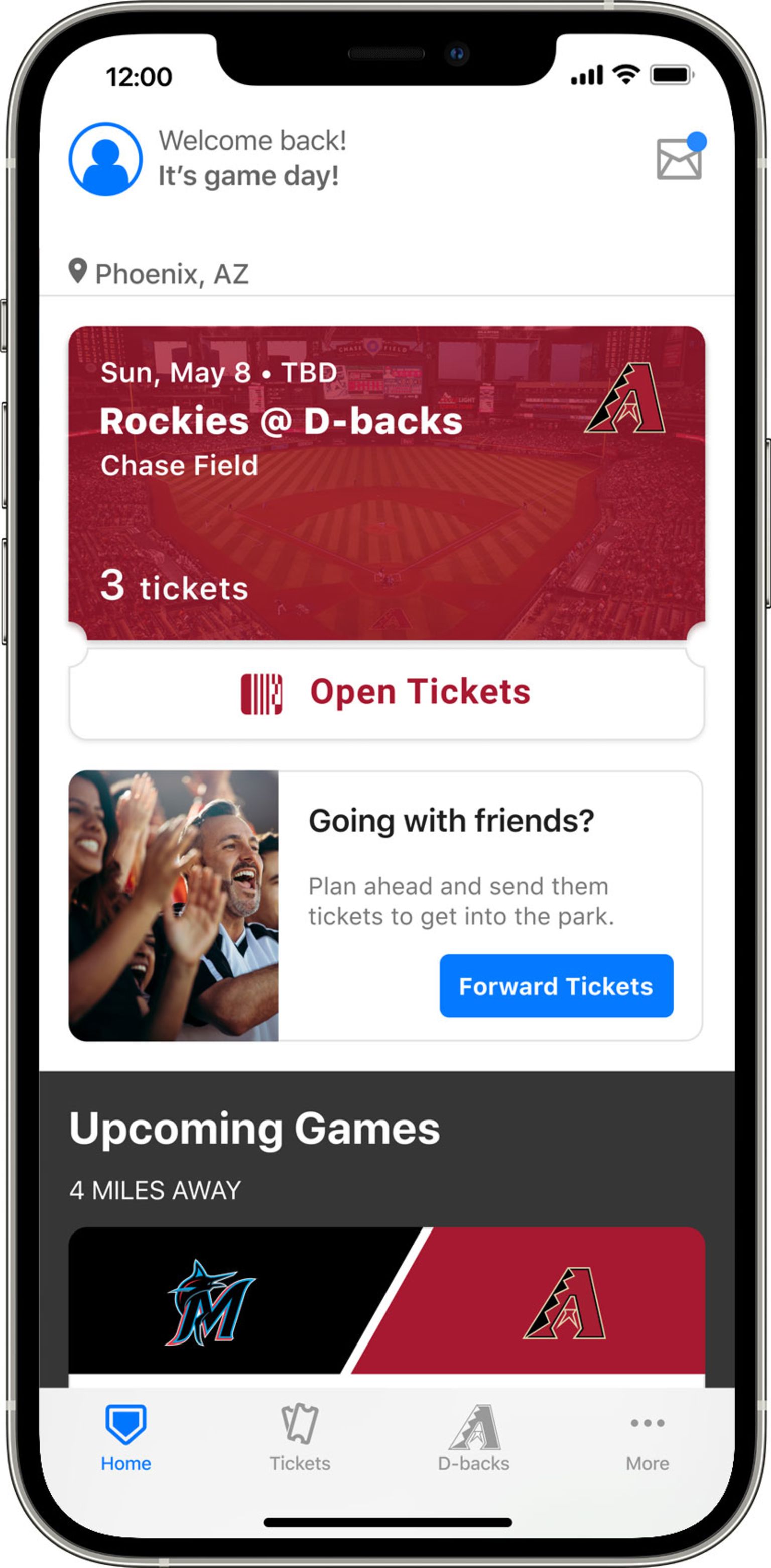 MLB Ballpark app  Arizona Diamondbacks