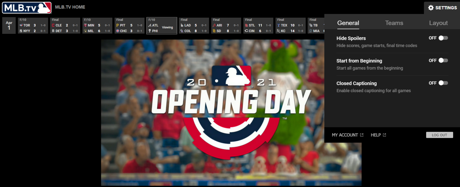 MLB.TV Subscription Access How to View