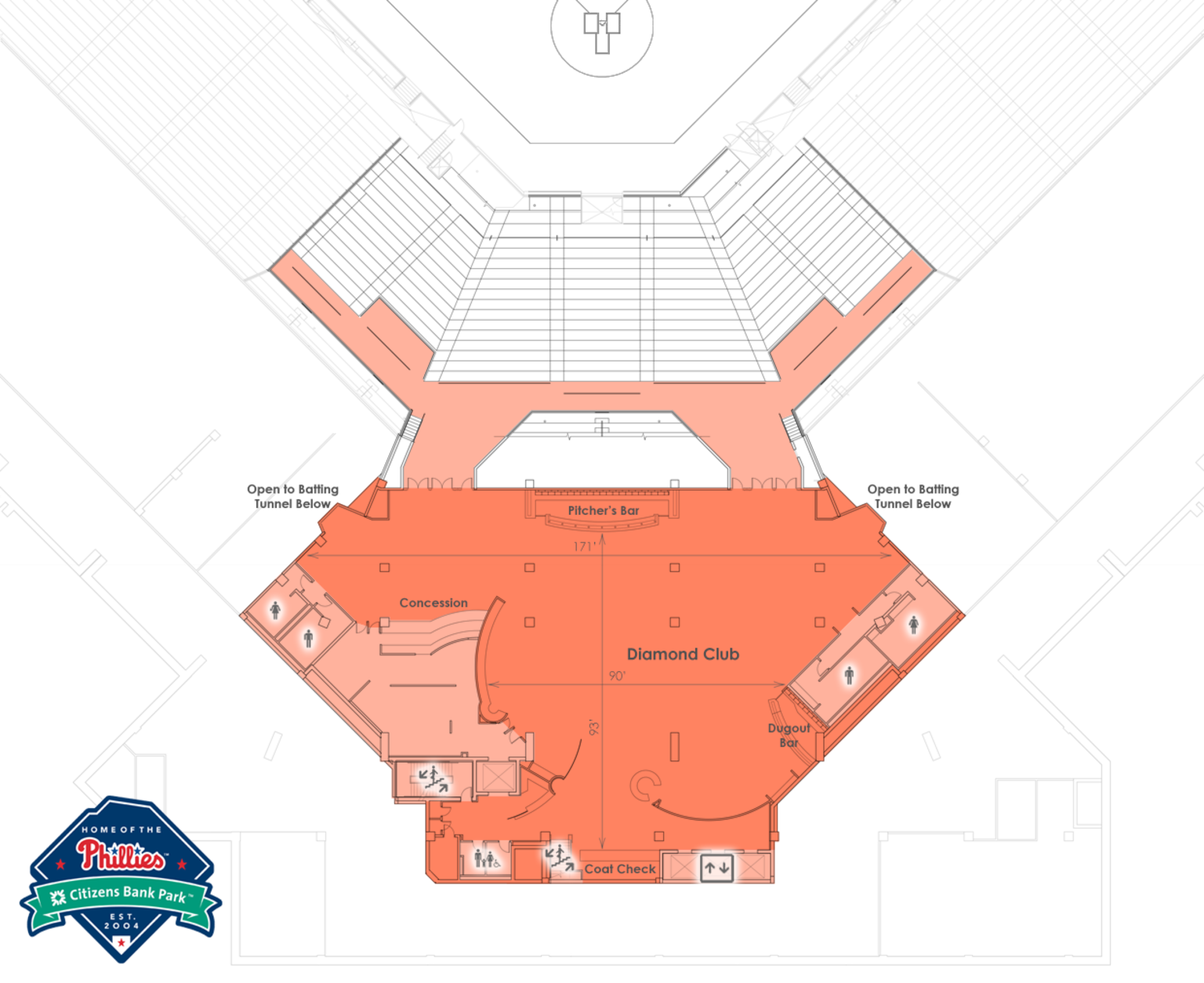 Phillies Diamond Club Seating Chart