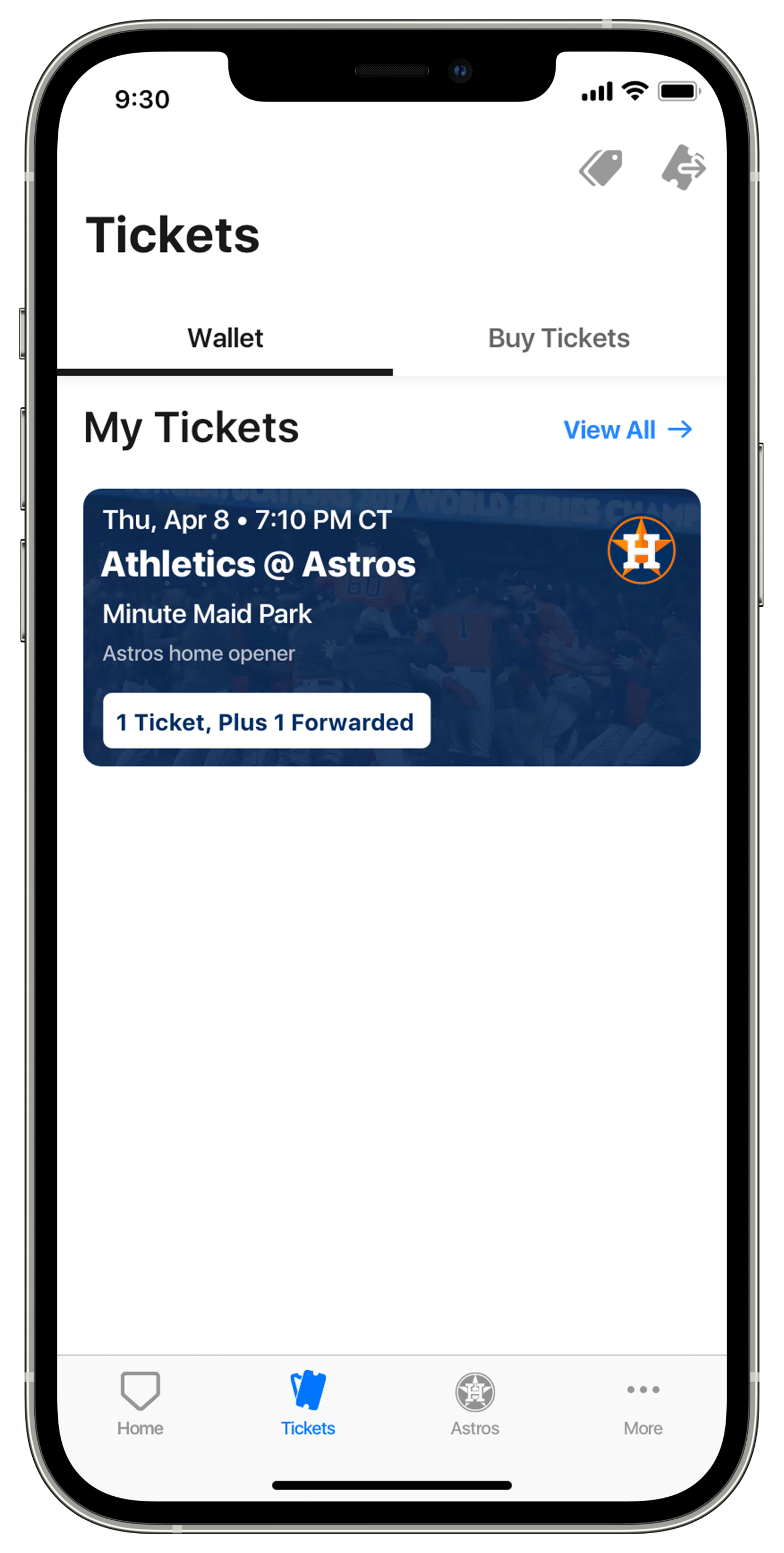MLB App  Houston Astros