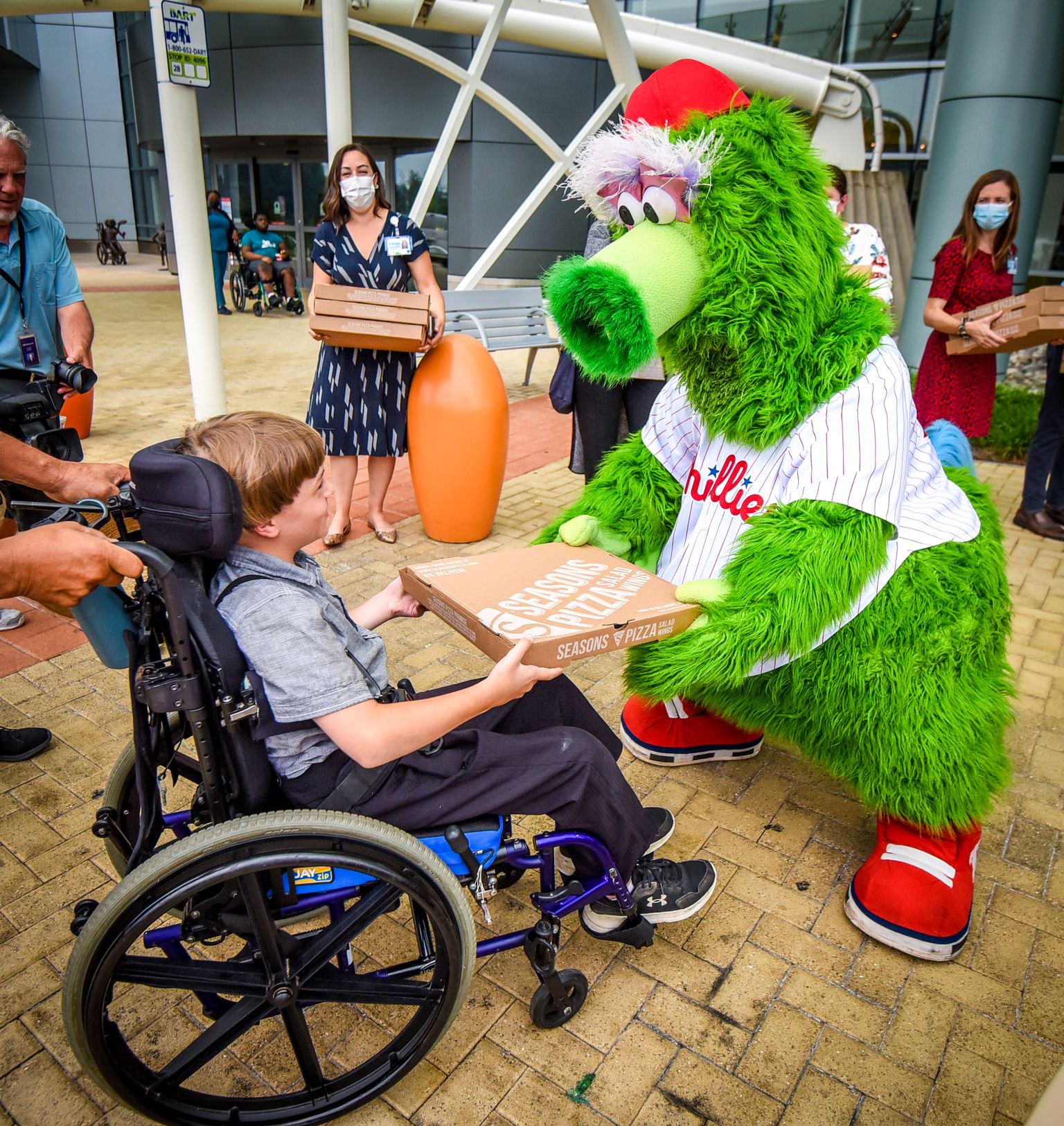 Block Party with Phillies Alumni Mickey Morandini and The Phillie Phanatic