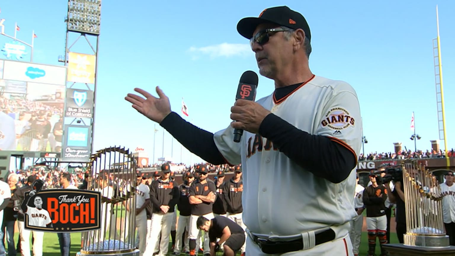 Giants honor Bochy in final game 09/30/2019 San