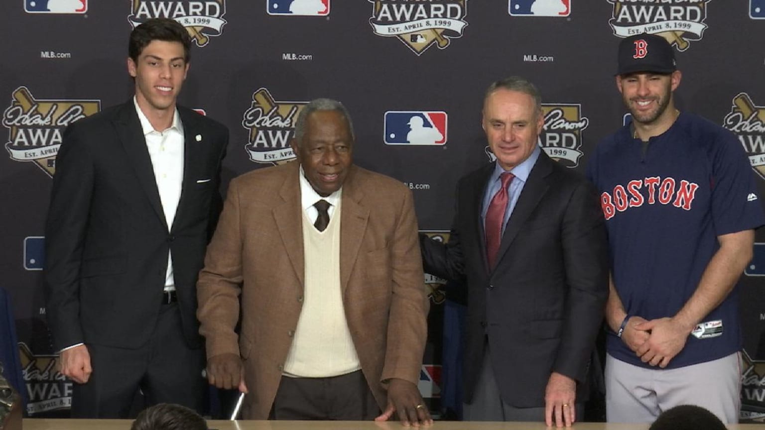 2018 Hank Aaron Award ceremony 10/27/2018