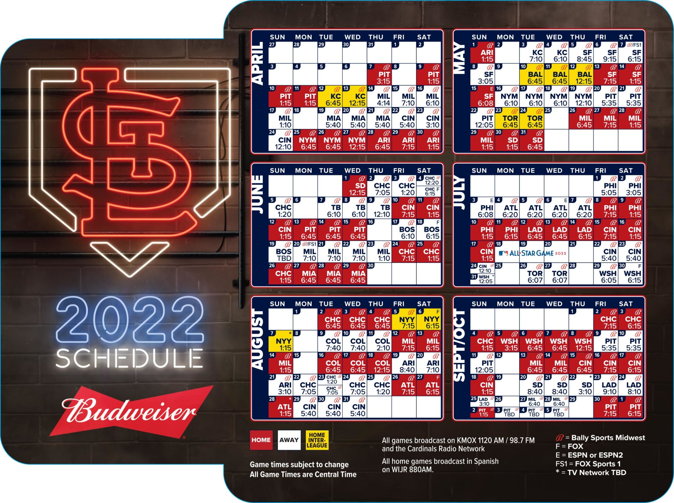 2022 Cardinals Promotions St