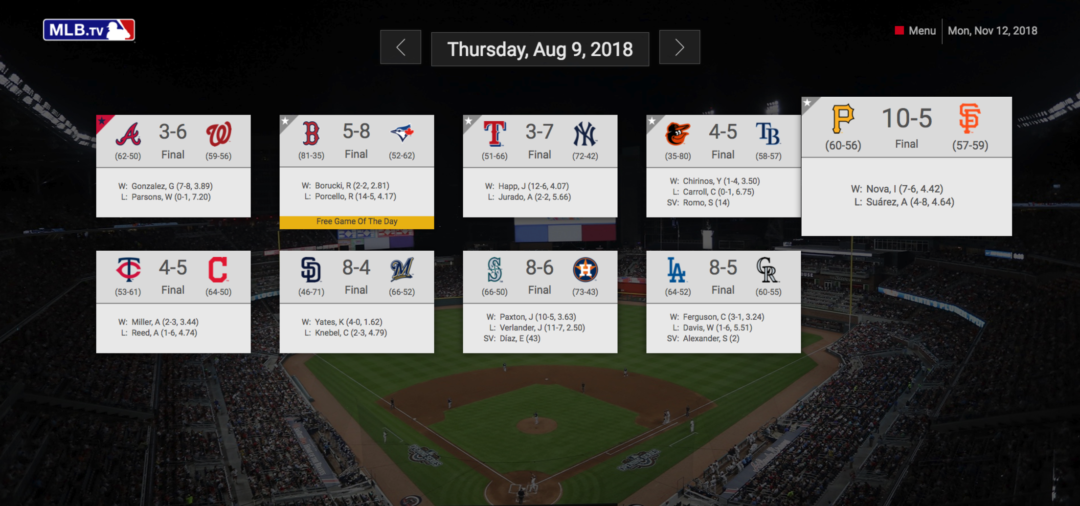 How to watch hot sale mlb tv on iphone