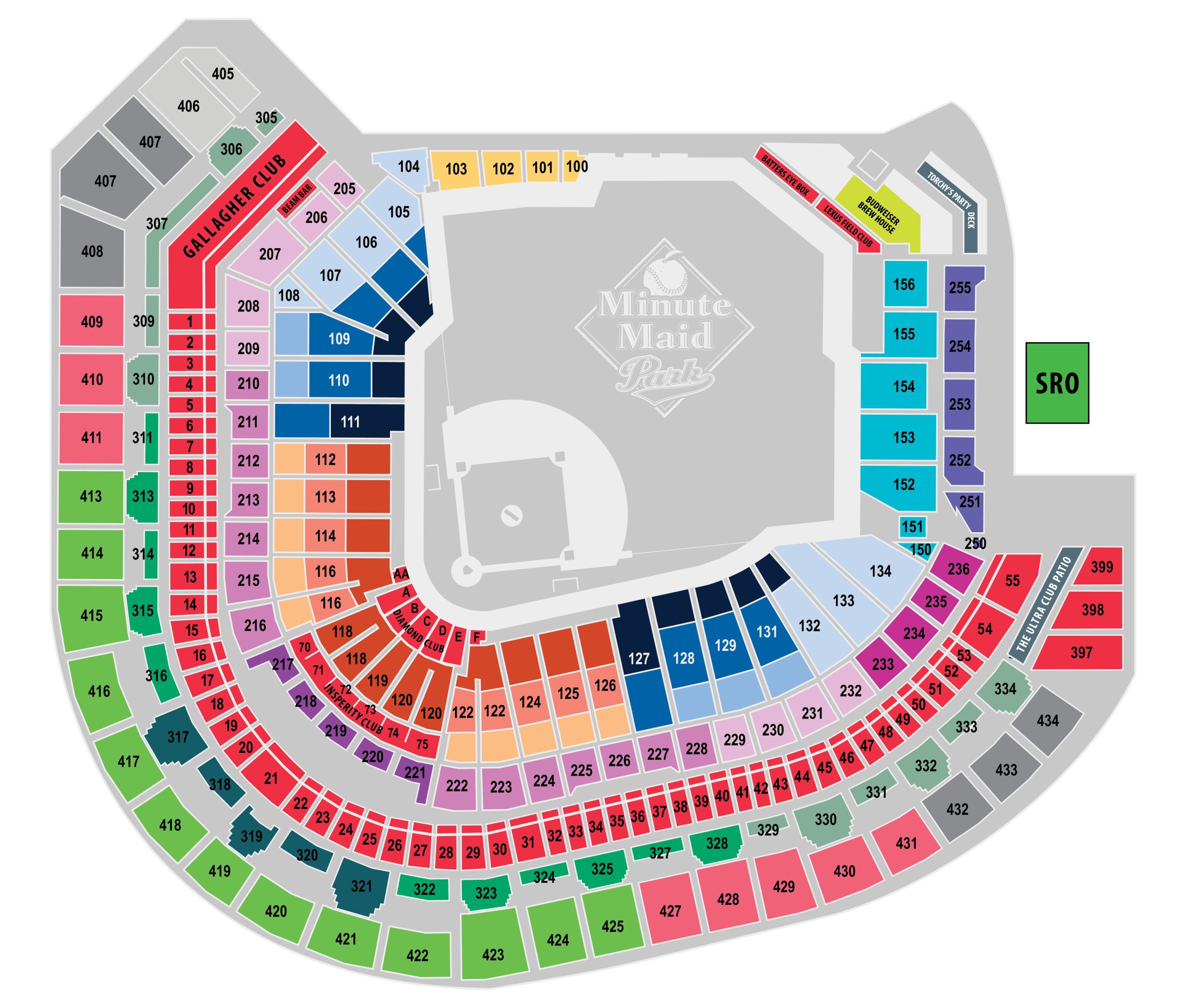 Astros Season Ticket Information Seating Map Houston Astros