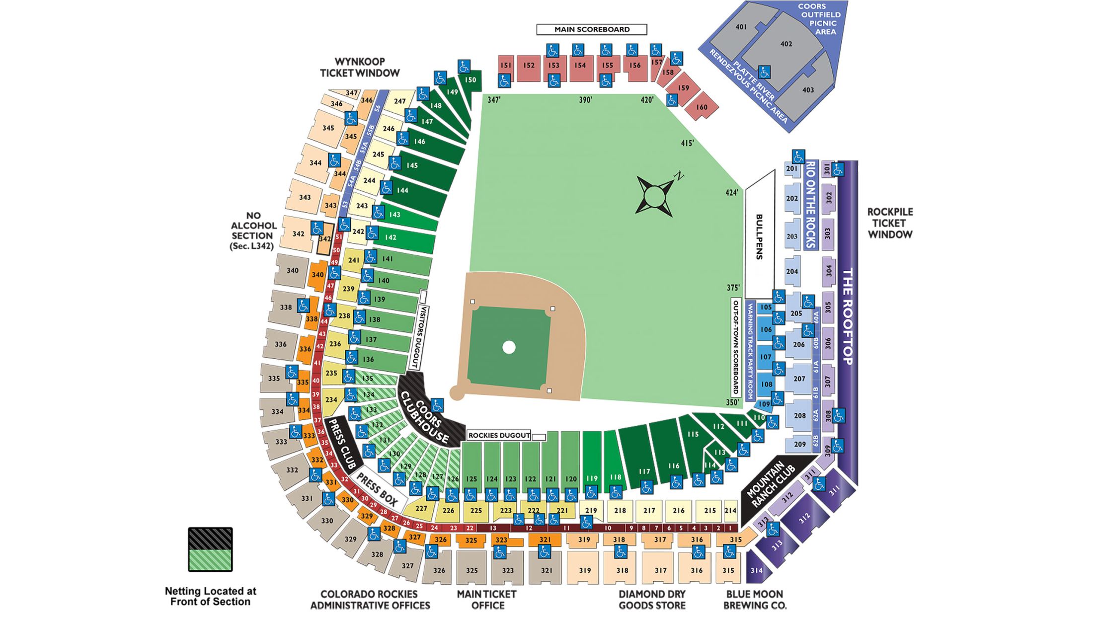 coors field food map 2021