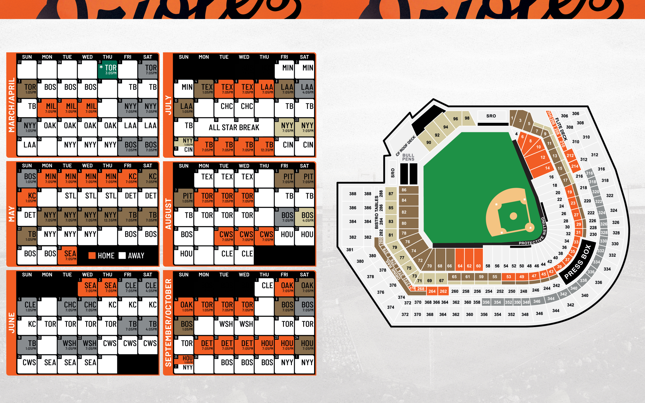 Baltimore Orioles Game Ticket Gift Voucher