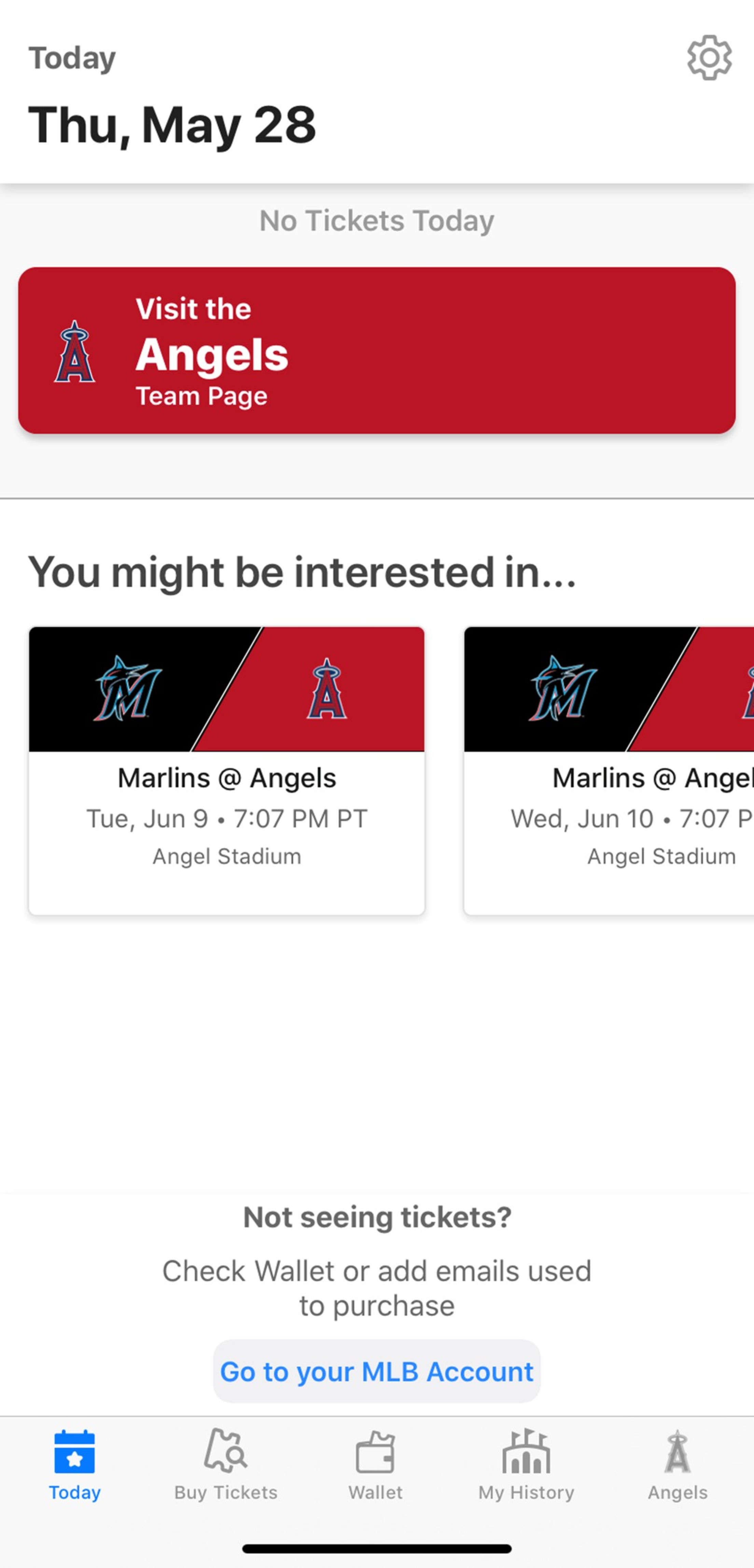 Receiving Forwarded Tickets Los Angeles Angels