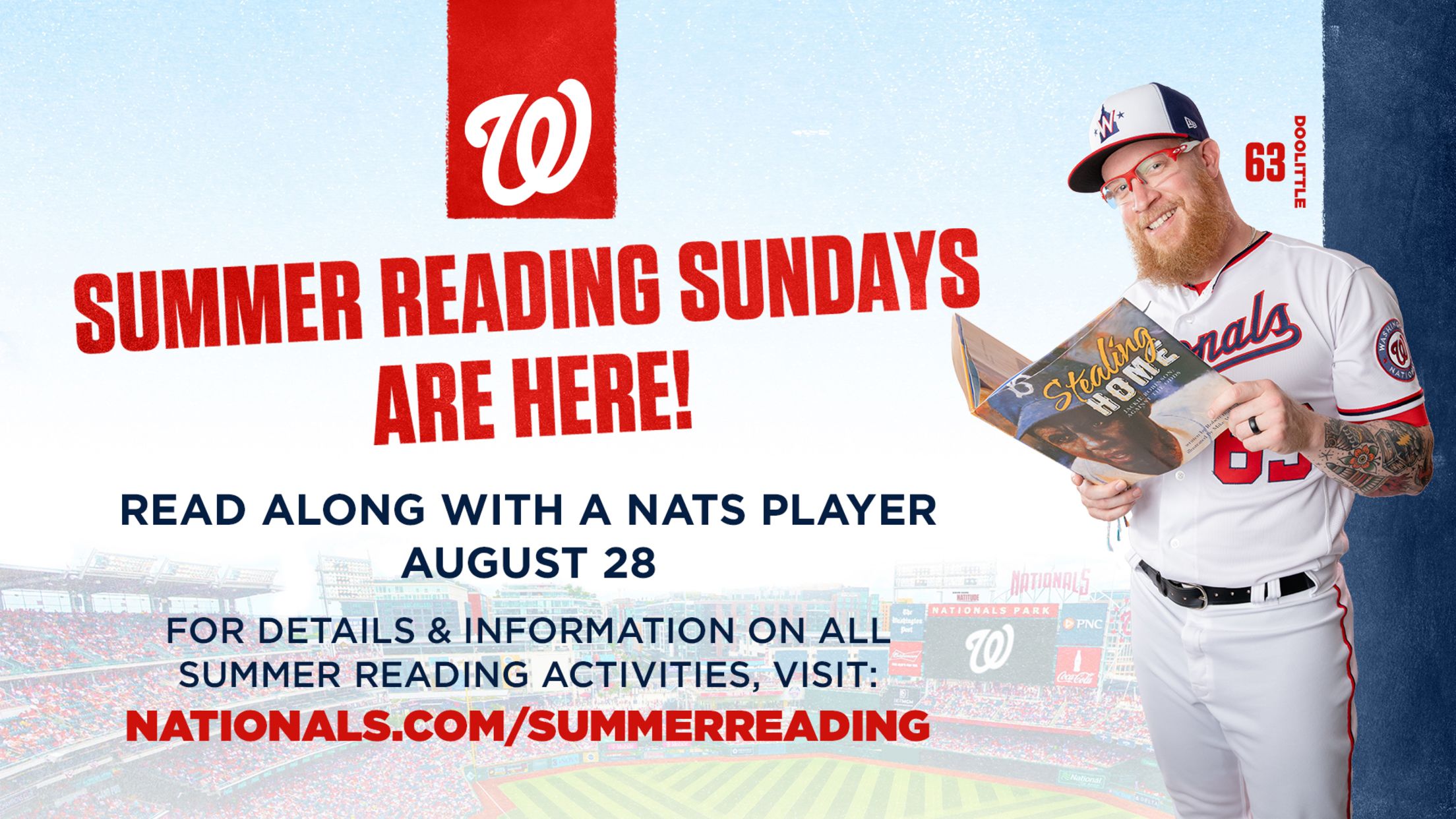 Nats pitcher Sean Doolittle to read to children at Arlington Central  Library