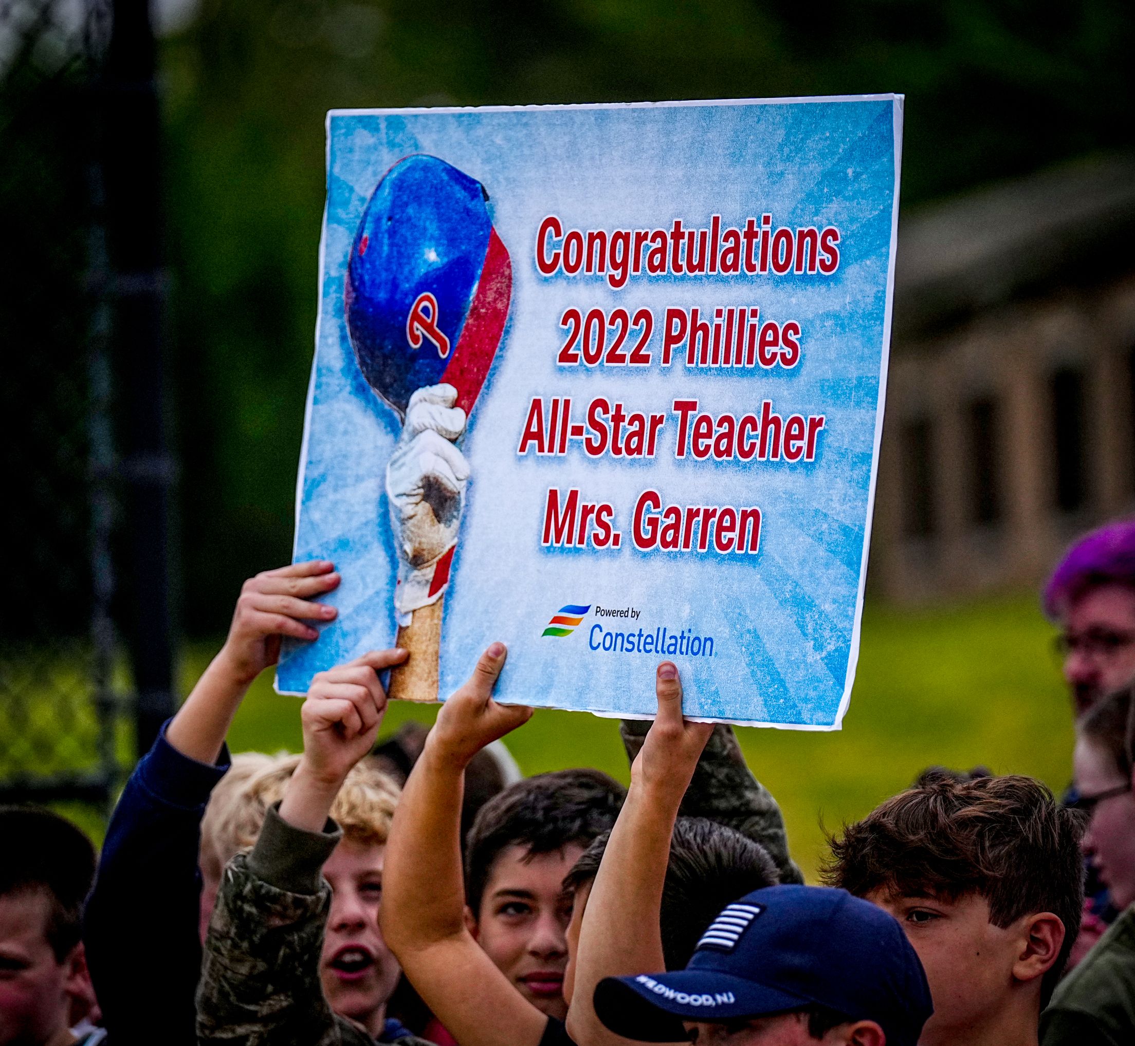 N.J. teacher is a Phillies Ballgirl. Look for her on the field during  playoff game. 