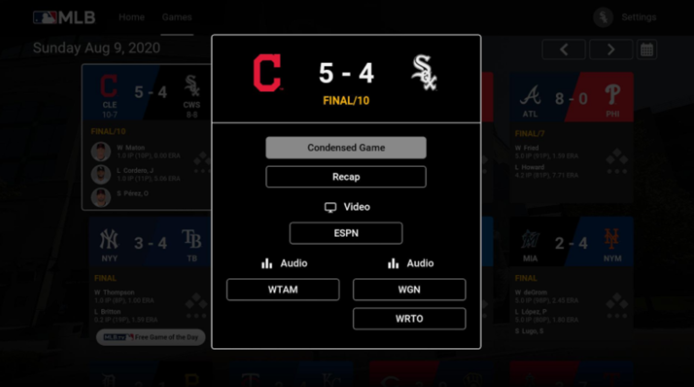 MLB.TV | Roku® | Viewing /Navigation | MLB.com