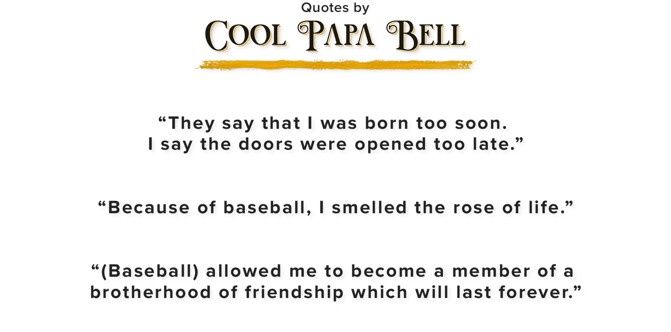 Cool Papa Bell