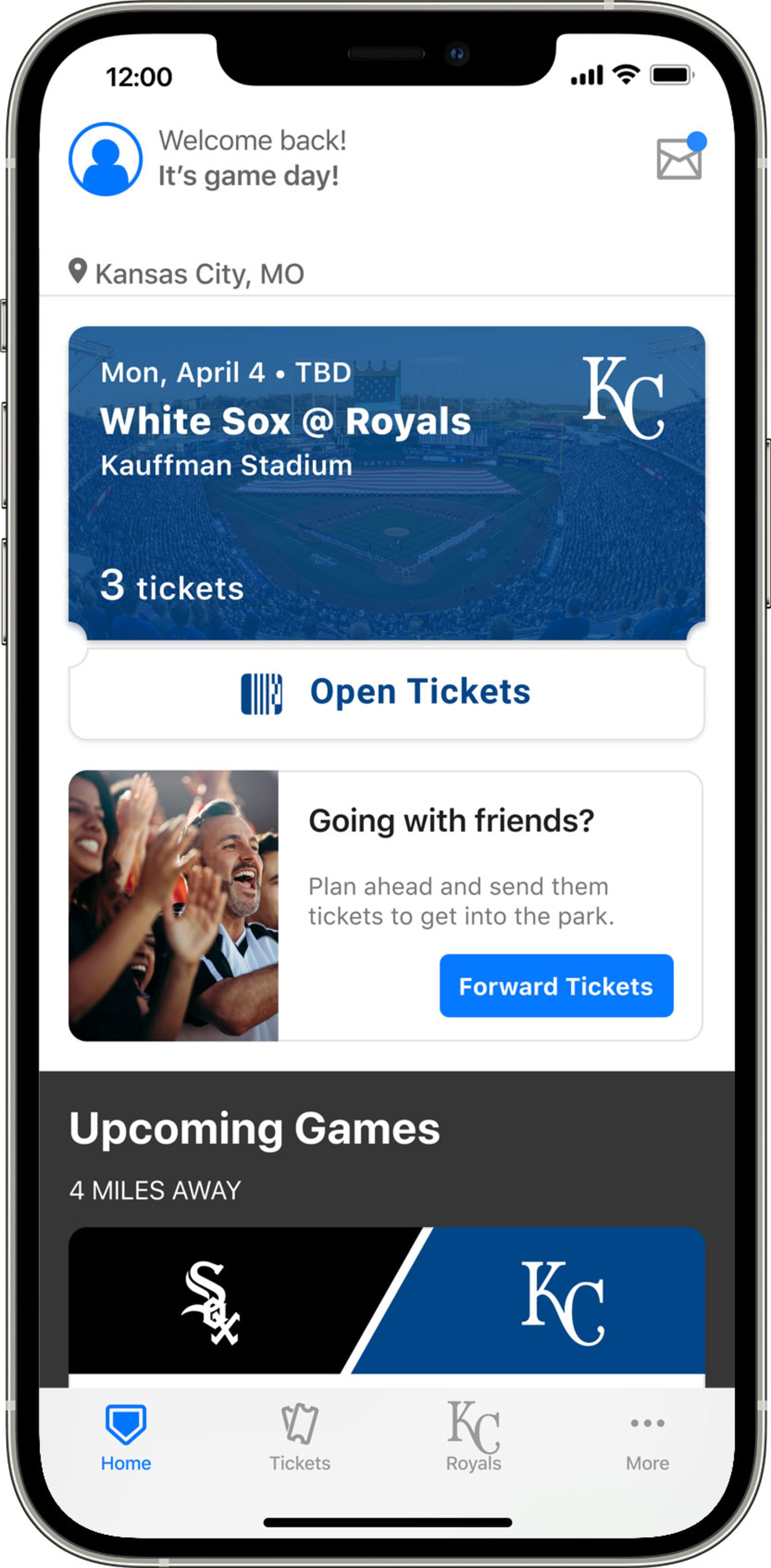 MLB Ballpark app  Kansas City Royals