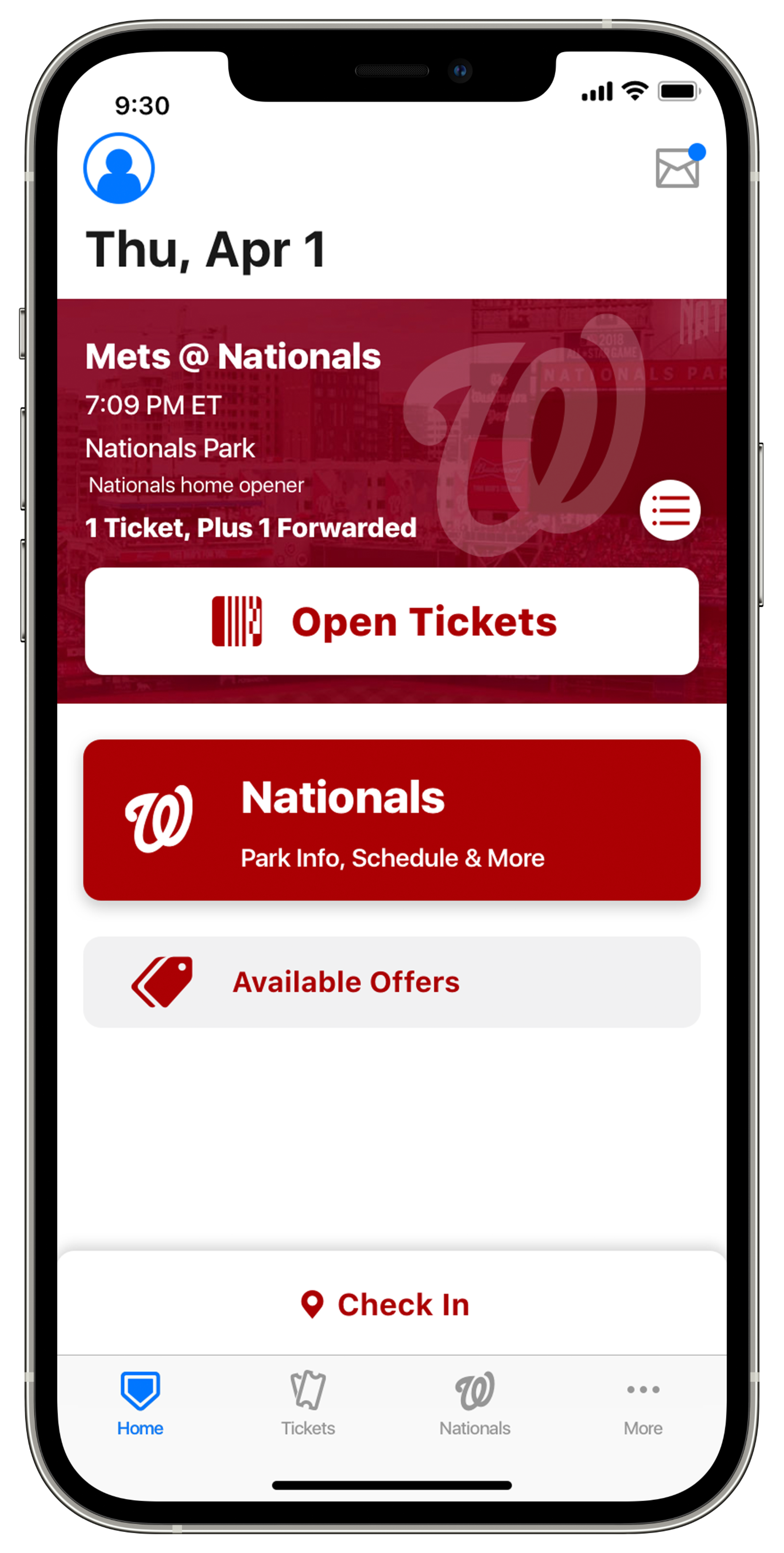 Nationals Ticket Information