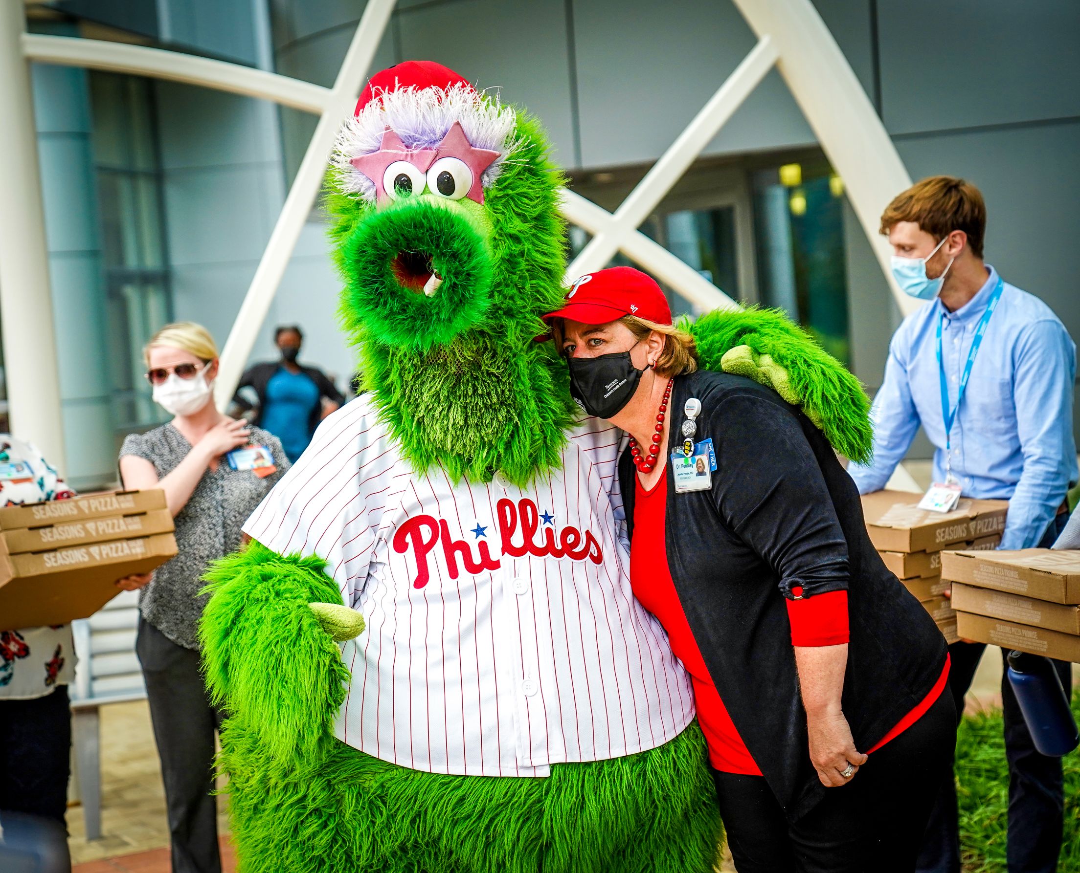 Block Party with Phillies Alumni Mickey Morandini and The Phillie Phanatic