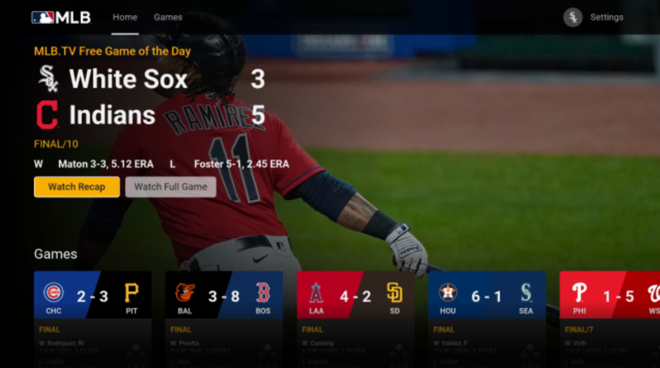 Mlb roku free game of the day new arrivals