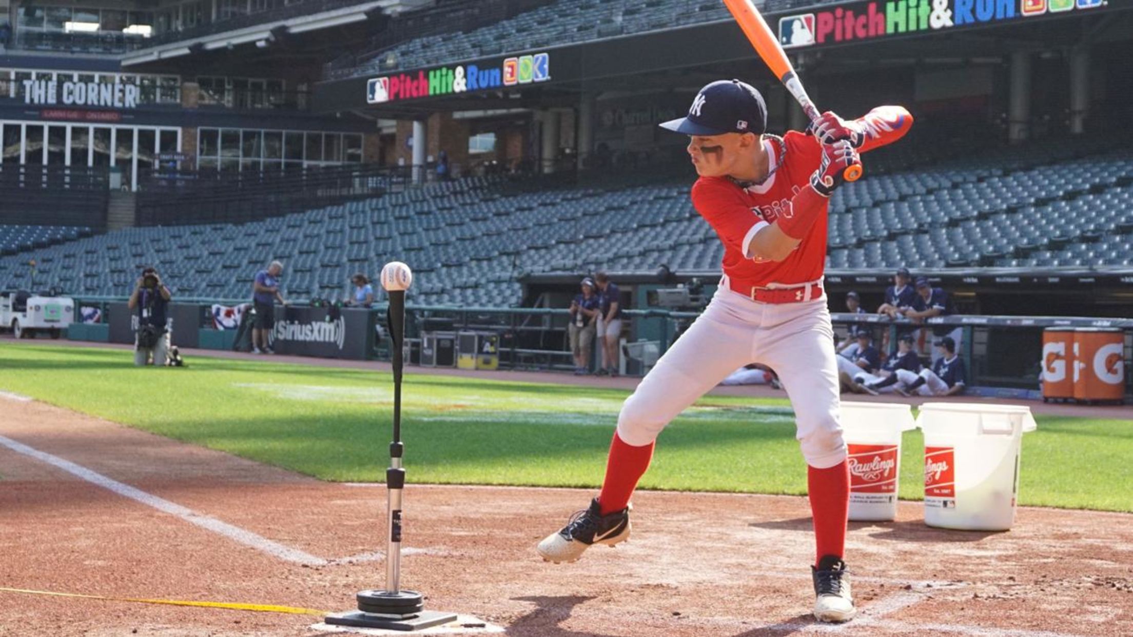 MLB Pitch Hit & Run Media Photos