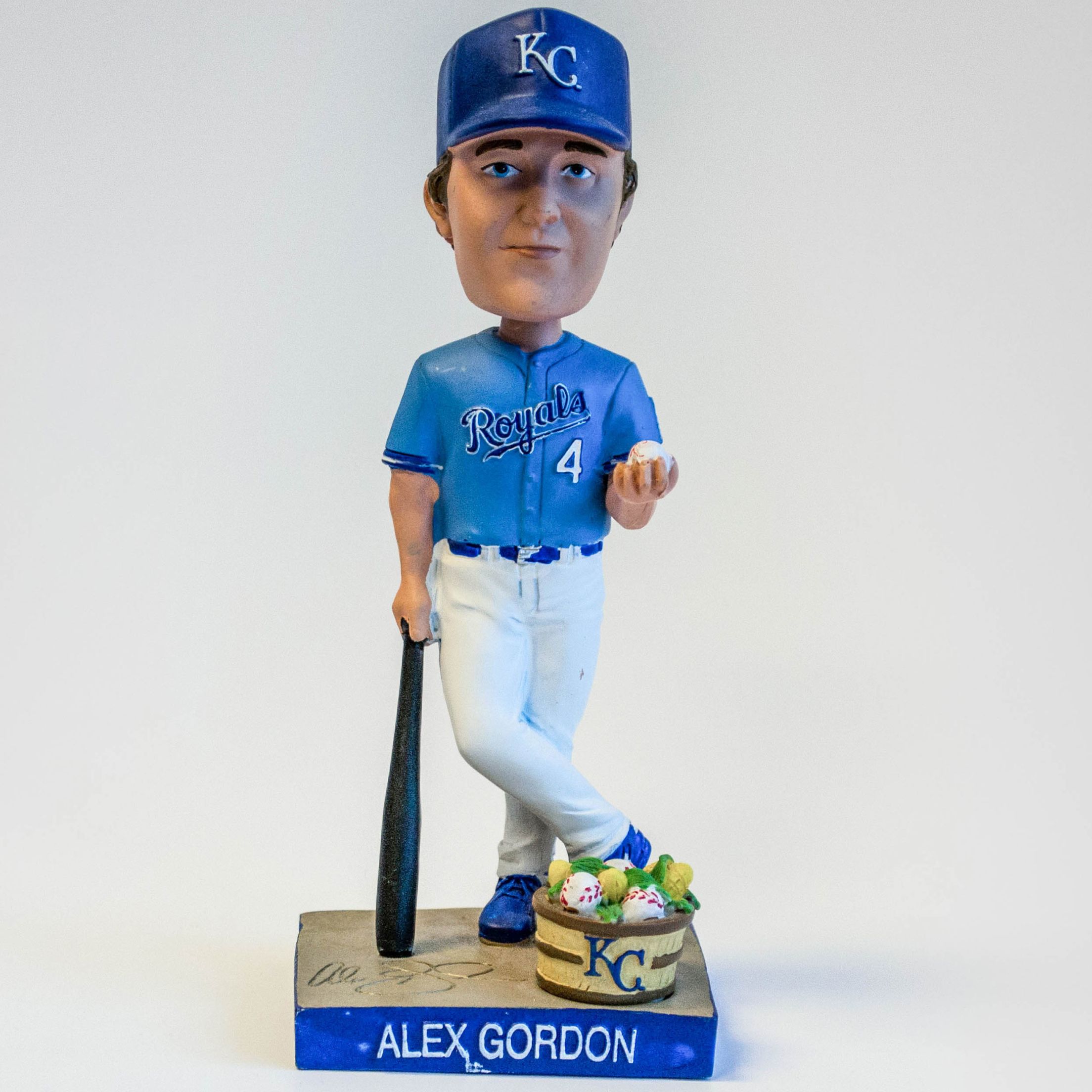 World Series Champ Alex Gordon Signed Bobblehead