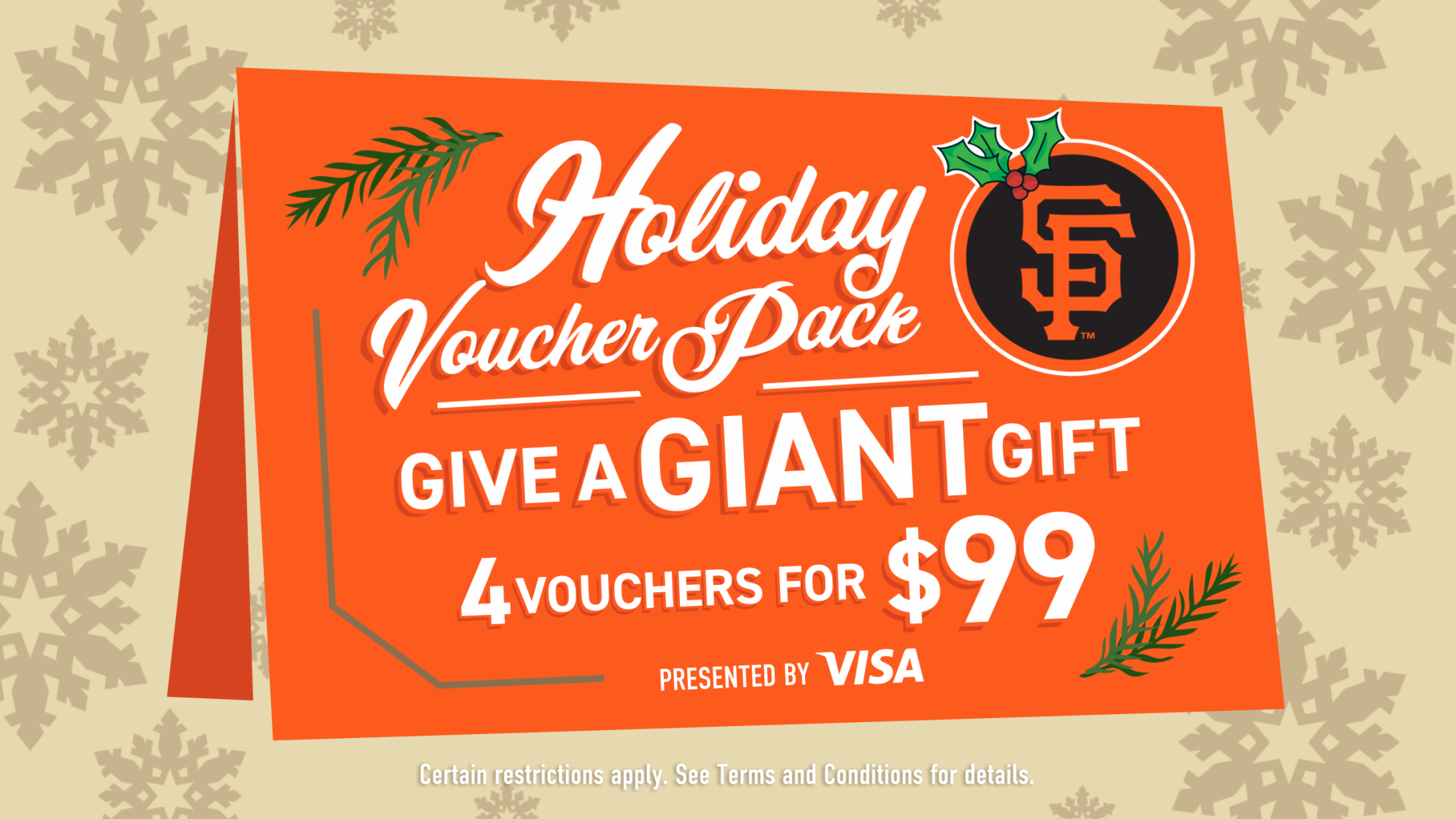 San Francisco Giants Game Ticket Gift Voucher