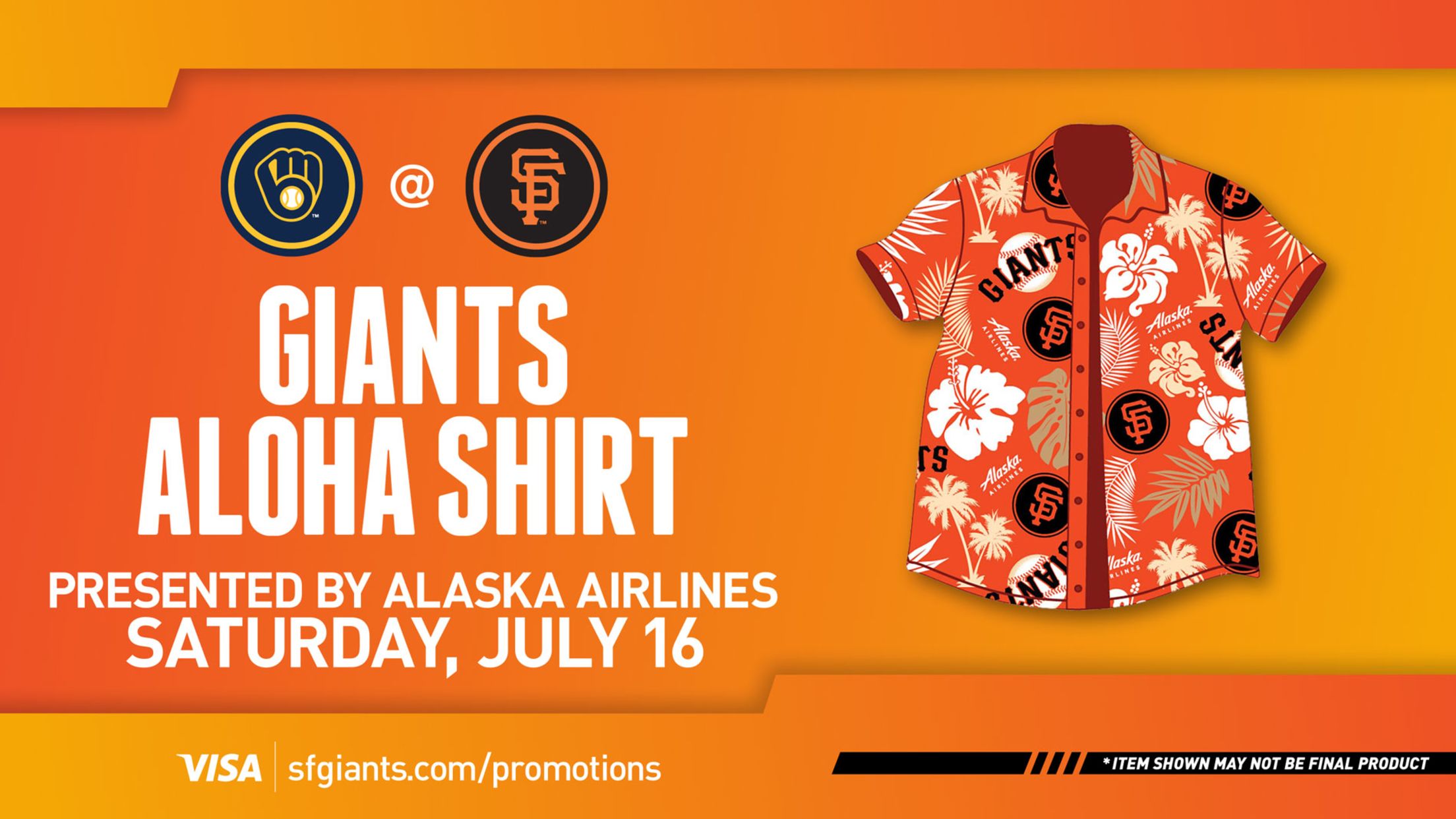 SF Giants Aloha Foodie Hawaiian Shirt