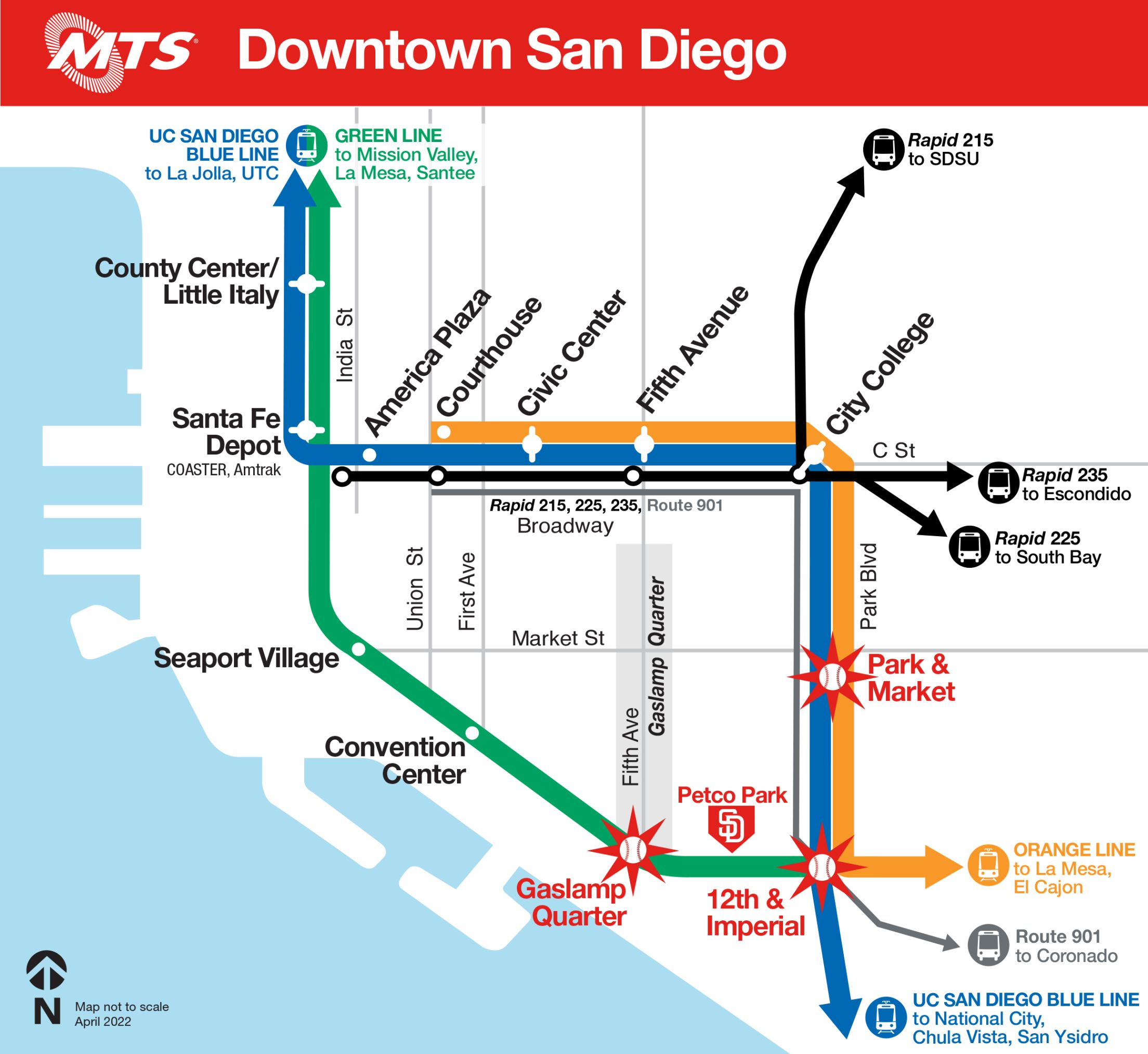 Bus Parking Information, Transportation, Ballpark