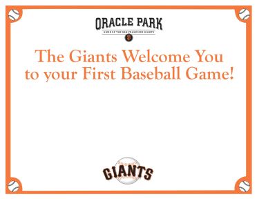 Giants First Game Certificate Generator