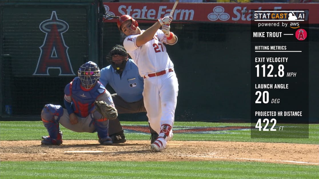 Statcast: Trout la bota a 422 pies