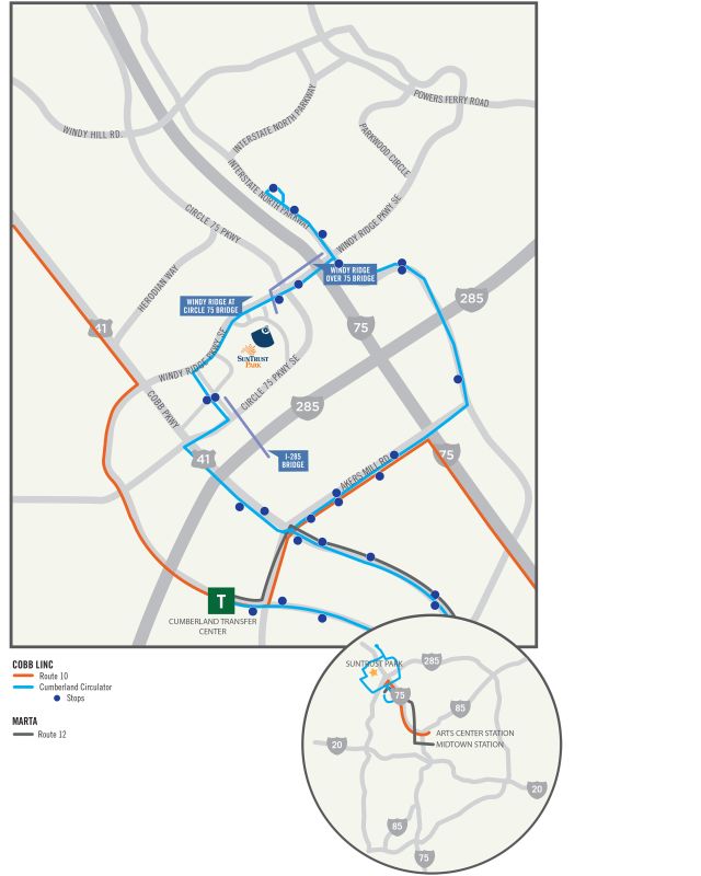 Truist Field Parking Map