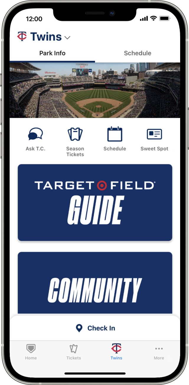 MLB Ballpark app Minnesota Twins