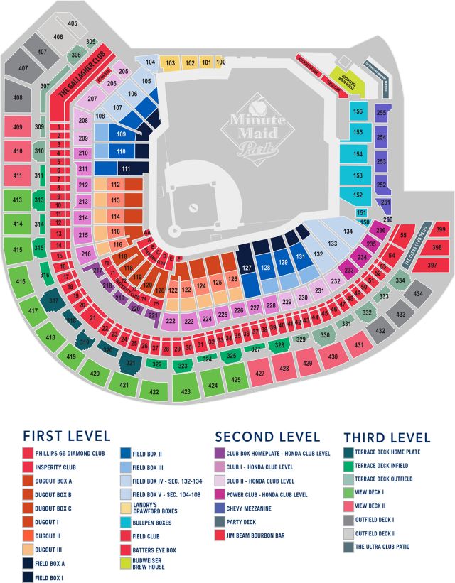 Astros Minute Seating Chart