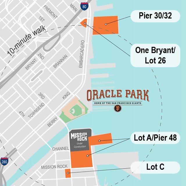 Getting to Oracle Park Driving and Parking San Francisco Giants