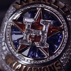 Astros' 2017 World Series ring, 04/04/2018