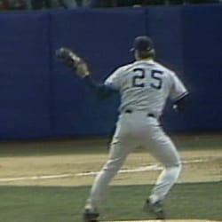 Jim Abbott starts a double play, 04/07/1993