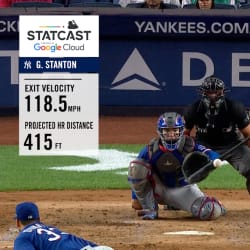 Giancarlo Stanton's 118.5 mph HR, 09/21/2021