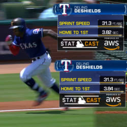 Rangers' Delino DeShields fastest by Statcast