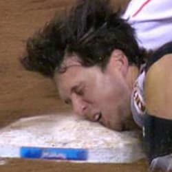 Buster Posey promises to slide feet first after faceplanting into third  base