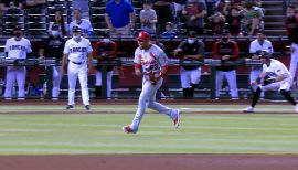 Cardinals Authentics: Team Issued Daniel Ponce de Leon Batting